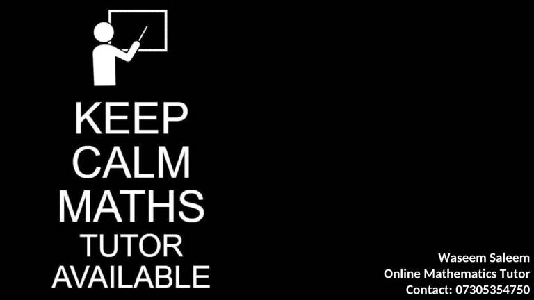 A-Level and GCSE Maths Tutor with Two Masters Degrees – Online