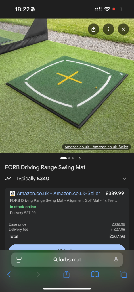 Golf mat FORB 