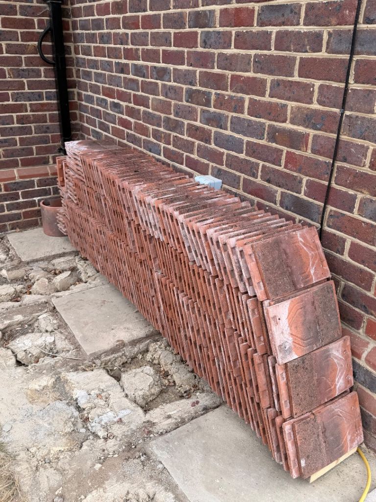Red Clay Roof Tiles - Good Condition, Ready for Use