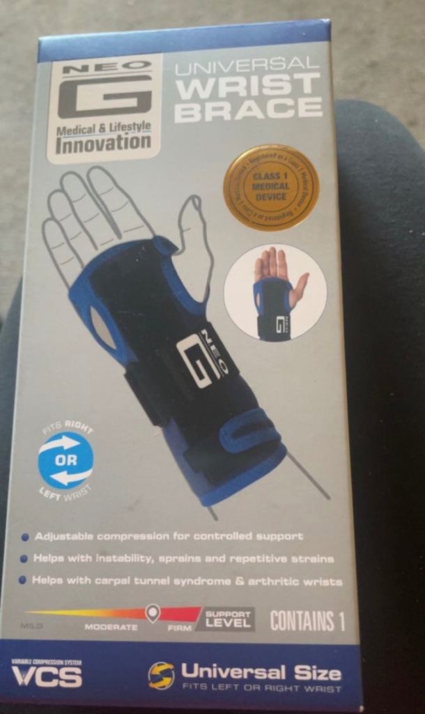 Neo G Universal Wrist Brace - New, Universal Size