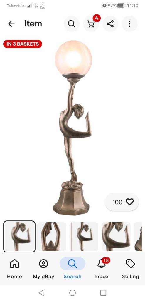 Art deco lamp