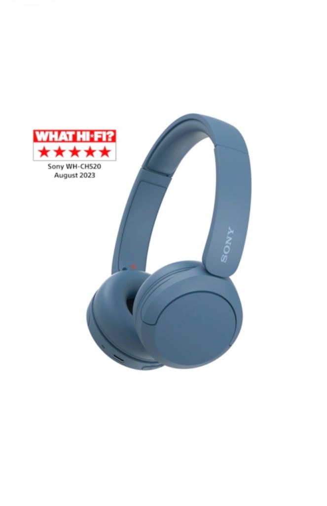 Sony WH-CH520 Wireless Bluetooth On Ear Headphones White
