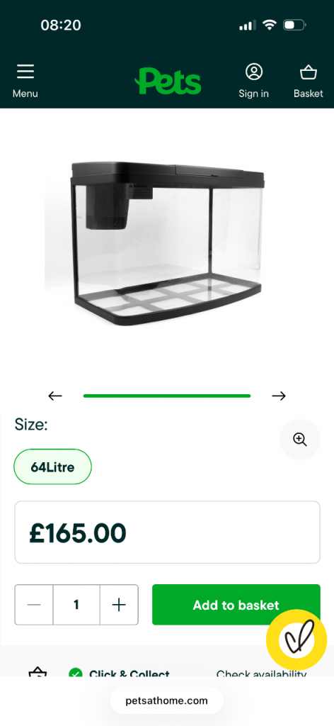 64l fish tank