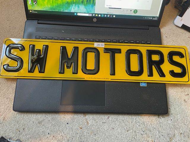UK Oblong Car Number Plates Standard Or 3D Gel