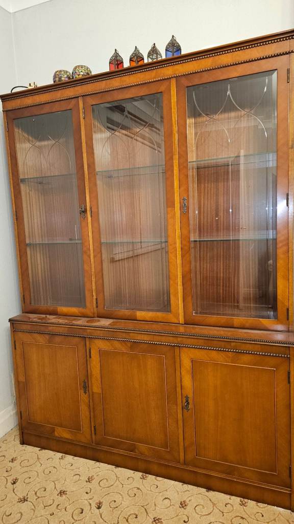 Wallnut Display  cabinet