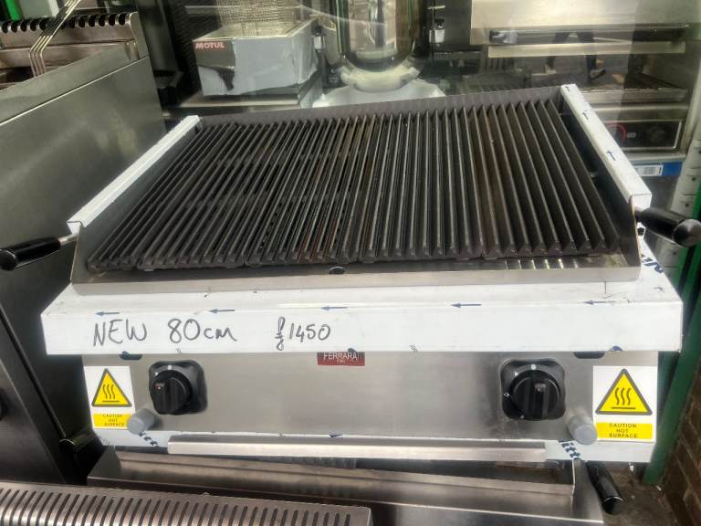 NEW 80cm Commercial CHARCOAL Grill - Stainless Steel CATERING CAFE KEBAB CHICKEN RESTAURANT 