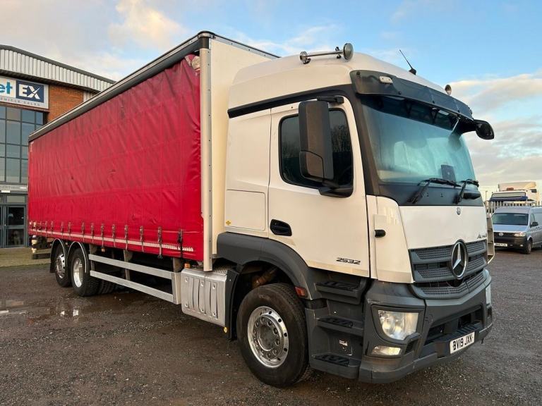 MERCEDES ACTROS 2532 *EURO 6* 26 TONNE CURTAINSIDE 2019 – BV19 JXK