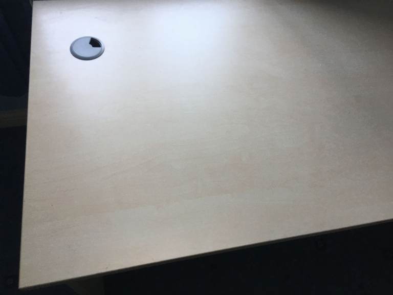 Home Office Desk Table Maple Finish 140W x 80L x 73D