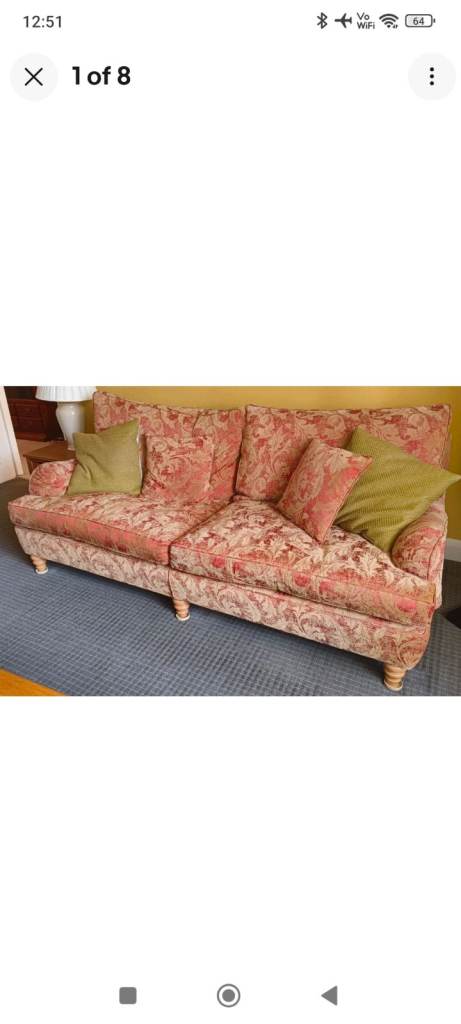 Designer Handmade Duresta 3-seater sofa
