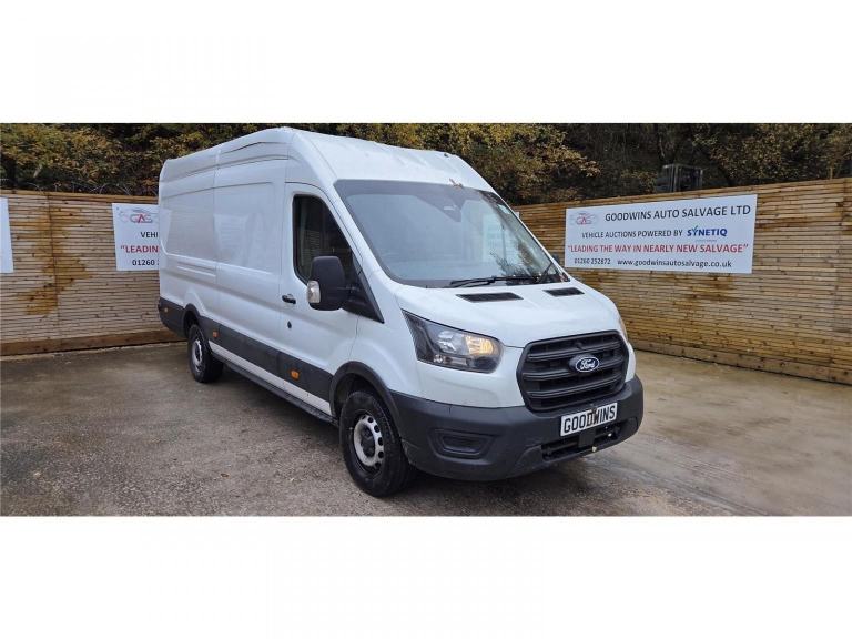 FORD TRANSIT 2.0 Leader Van 350 L4 RWD Manual White Repairable Damaged