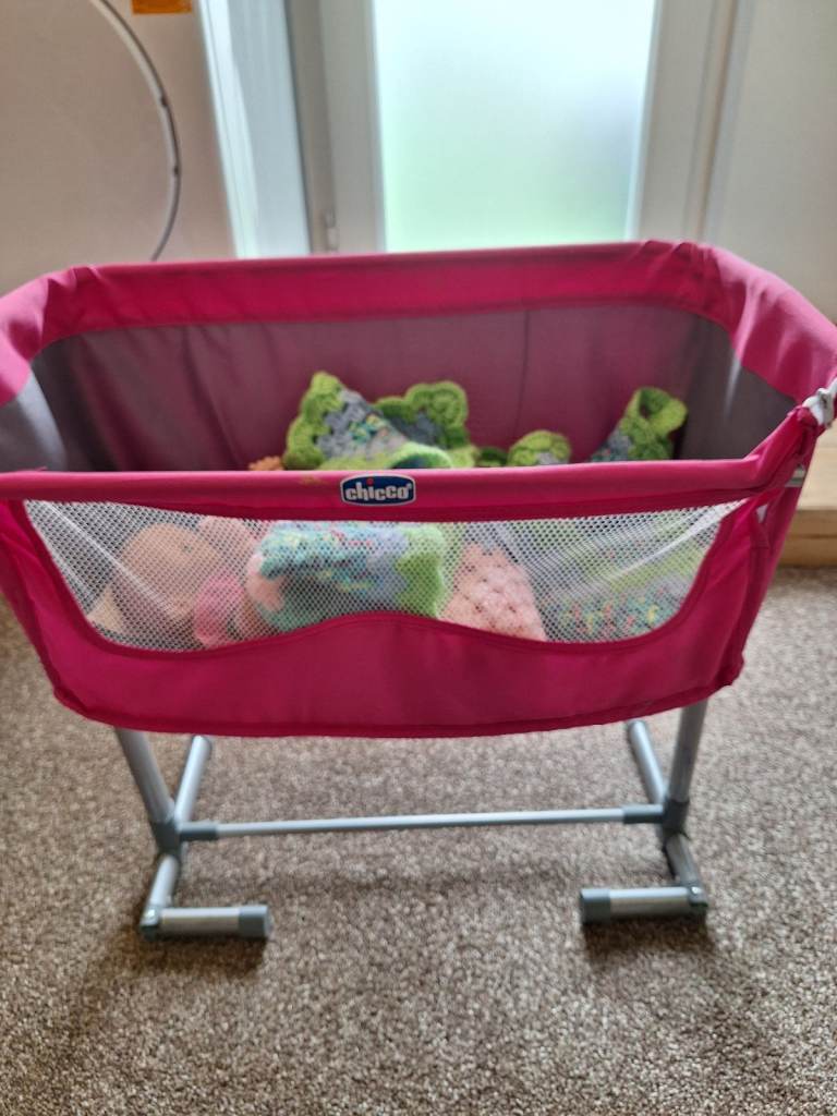 Dolls drop side crib / cot with doll 