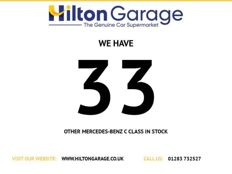 2018 Mercedes-Benz C Class 1.5 C200 MHEV EQ Boost SE Saloon 4dr Petrol G-Tronic+ Euro 6 (s/s) (19...