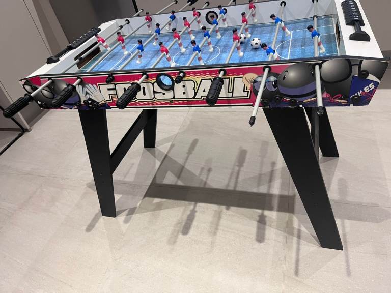 Foosball football Table H65, W48, length 92cm with 2 balls