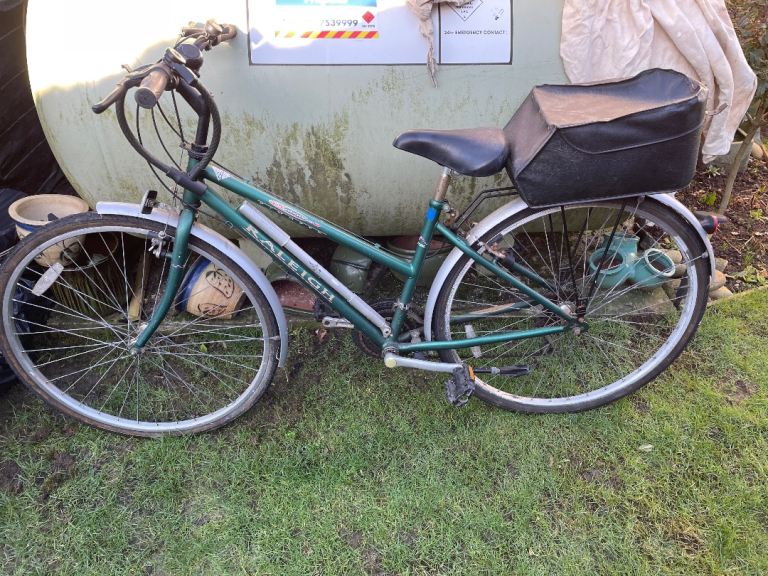 Raleigh City Bike with Rack and Panniers
