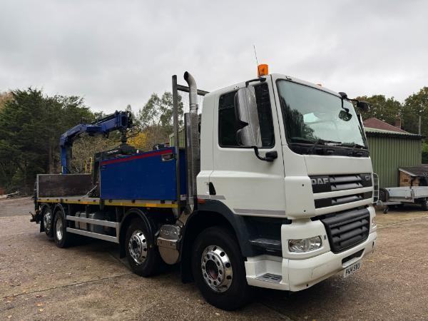 Daf CF85.360 Rear Mounted Remote Block Grab Crane 8x2 Rear Lift 26ft Body