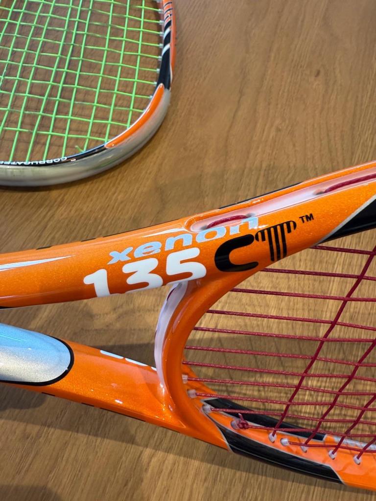 Head Xenon 135 CT Squash Rackets x2 - 135g - Used