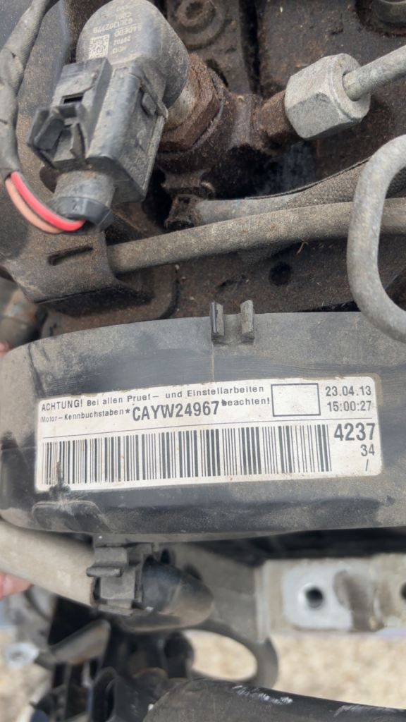 Vw caddy 1.6 tdi 2013 engine and gear box