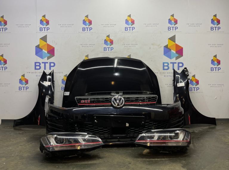MK7 GOLF GTI FRONT END COMPLETE HEADLIGHTS BONNET BUMPER WINGS SLAM PANEL RAD PAKC 