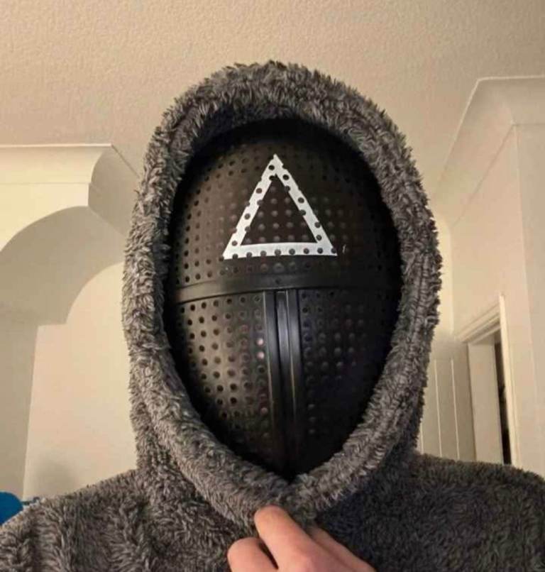 Job Lot Squid Game Mask - Triangle Soldier, Brand New Fancy Dress X 50 