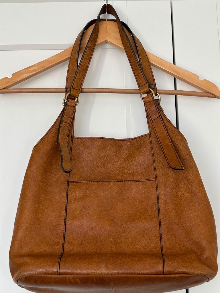 image for M&S Tan Leather Handbag