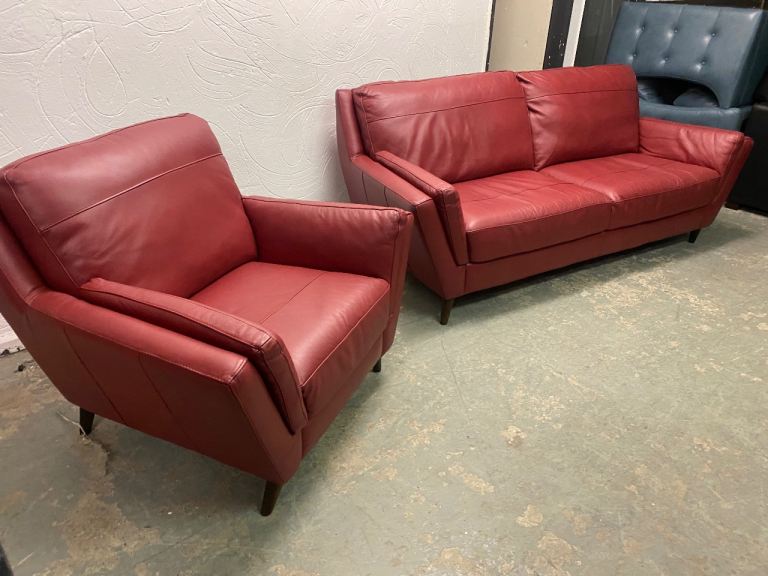 NEW EX DISPLAY BARKER STONEHOUSE 3 + 1 SEATER LEATHER SOFAS UPTO 65% OFF RRP