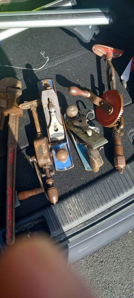 A selection of old hand tools that work find and are solid