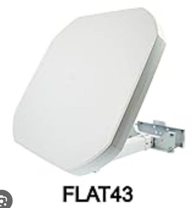 Satellite Flat Dish 4K, Camping, Camper Van, 43cm