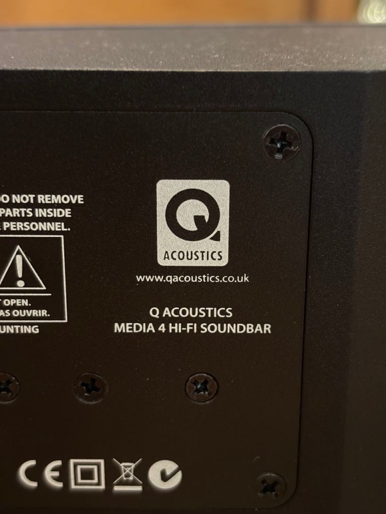 Q Acoustics Media 4 HiFi Soundbar with Built in Subwoofer