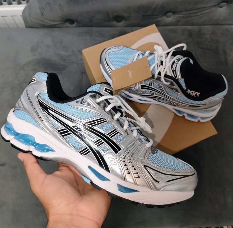 Asics Gel Kayano 14 'Arctic Sky Pure Silver' Trainers Brand new in box Size UK 9
