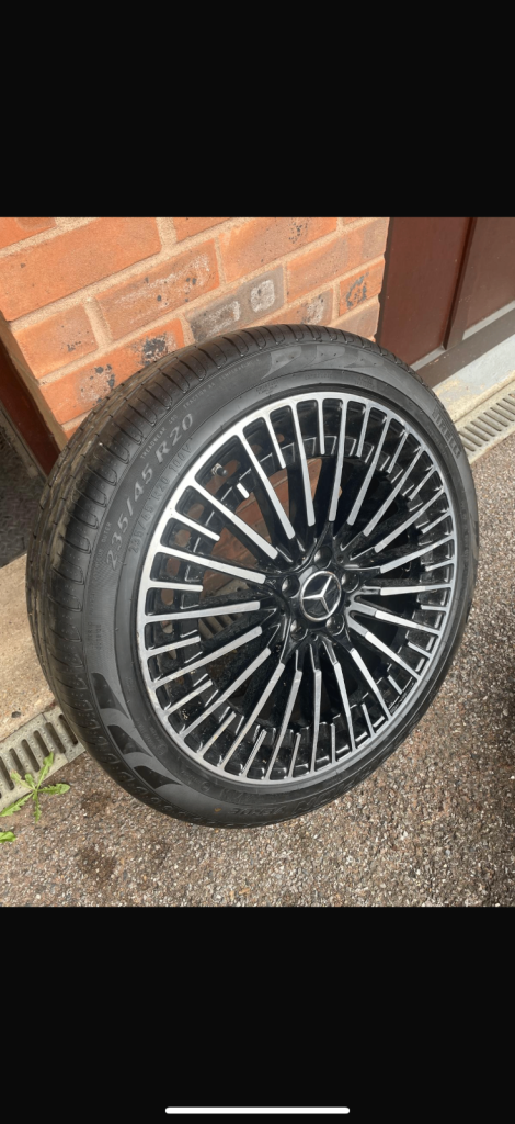 GENUINE 20” MERCEDES EQC AMG ALLOY WHEEL MULTI SPOKE WITH PIRELLI 235/45 R20
