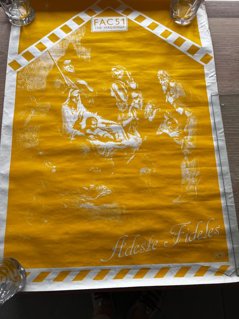 FAC 51 Haçienda Christmas Poster - 1983