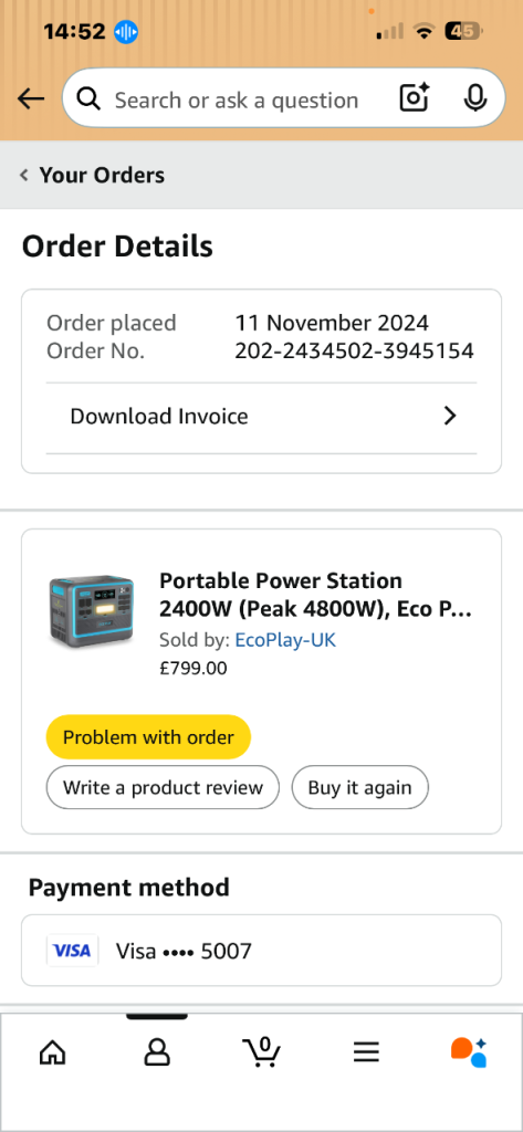 Power station for camping or motorhome