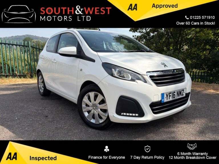 2016 Peugeot 108 1.0 Active Hatchback 5dr Petrol Manual Euro 6 (68 ps) Hatchback Petrol Manual