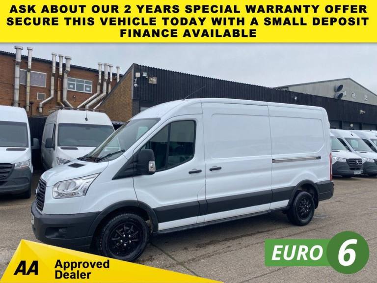 2017 66 FORD TRANSIT 2.2 TDCI T350 L3 H2 LWB L/ROOF FWD 125BHP. EURO 6 ULEZ. FIN