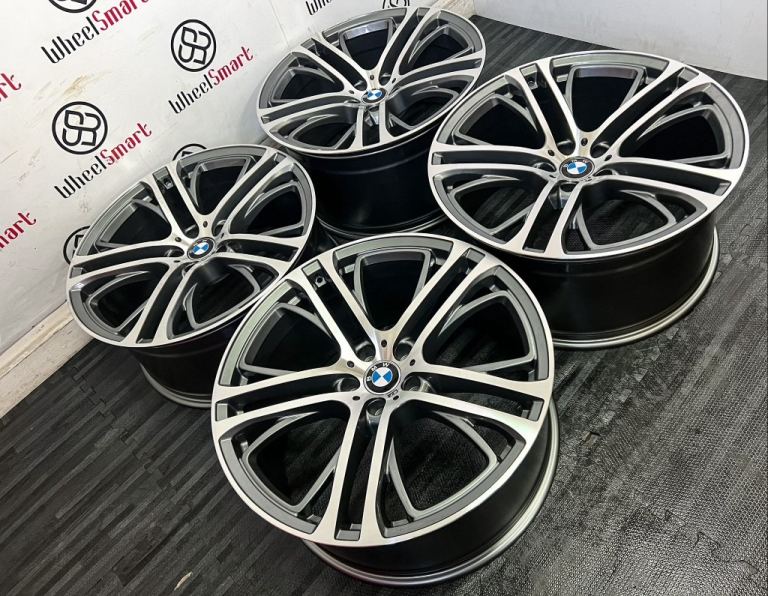 BRAND NEW 22" BMW X5/X6 MSPORT STYLE ALLOY WHEELS - 5 X 120 - DIAMOND CUT FINISH