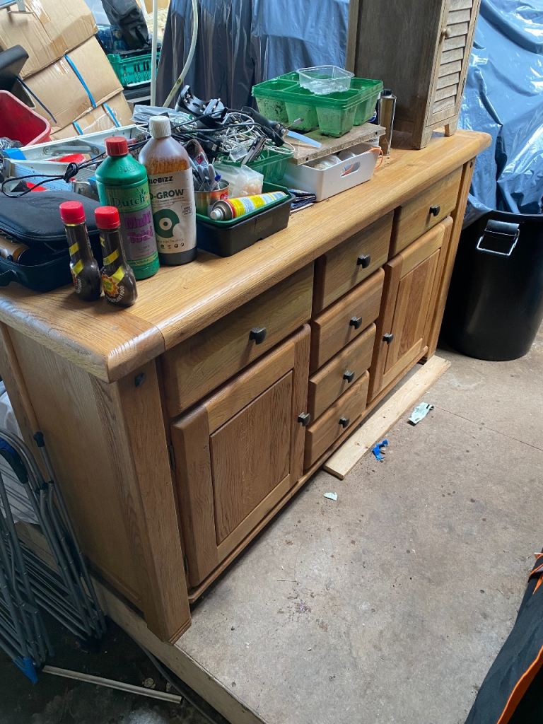 Solid Oak Sideboard 