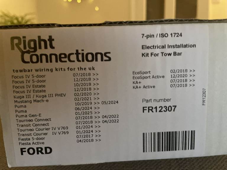 ford towbar wiring kit