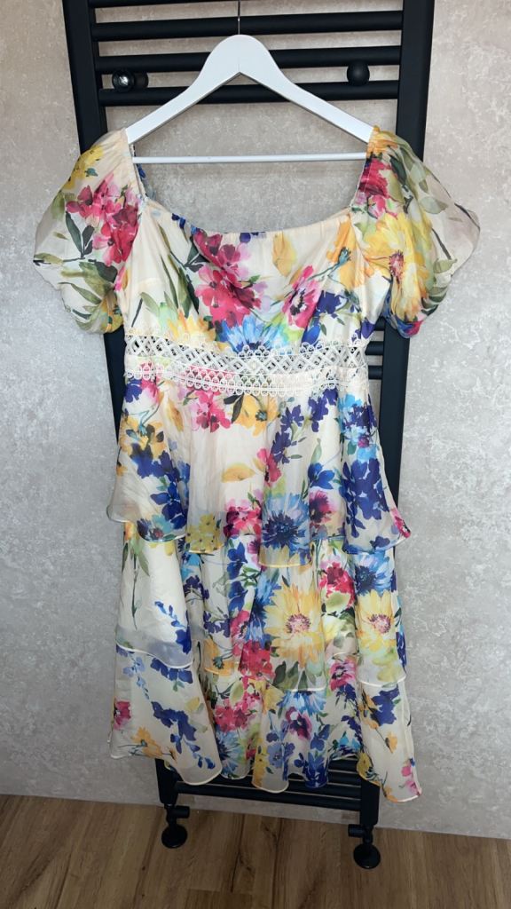 Lovely Multicoloured Floral Summer Dress – Great Condition