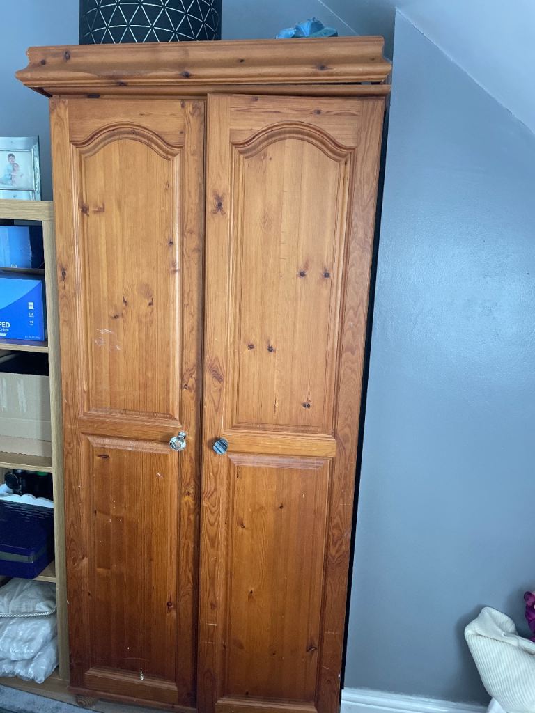 Free pine wardrobe for collection