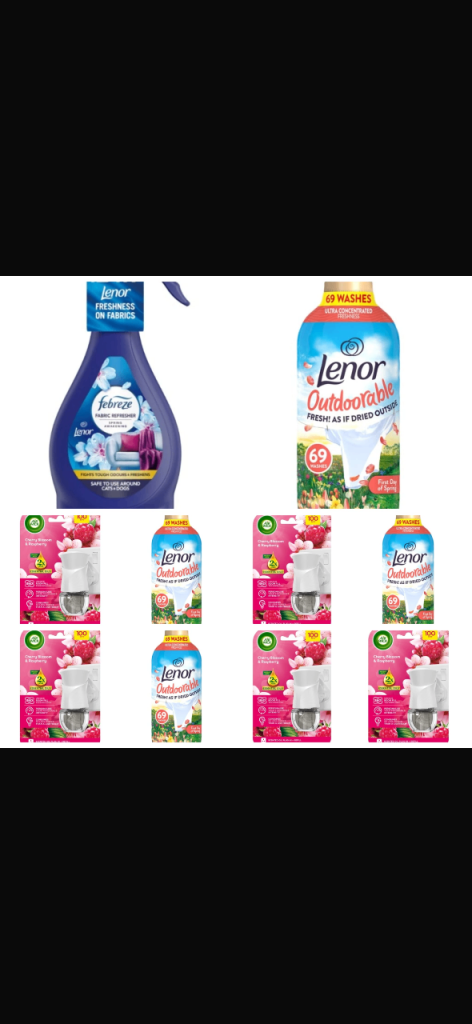 New Lenor Fabric Sprays and Scent Boosters