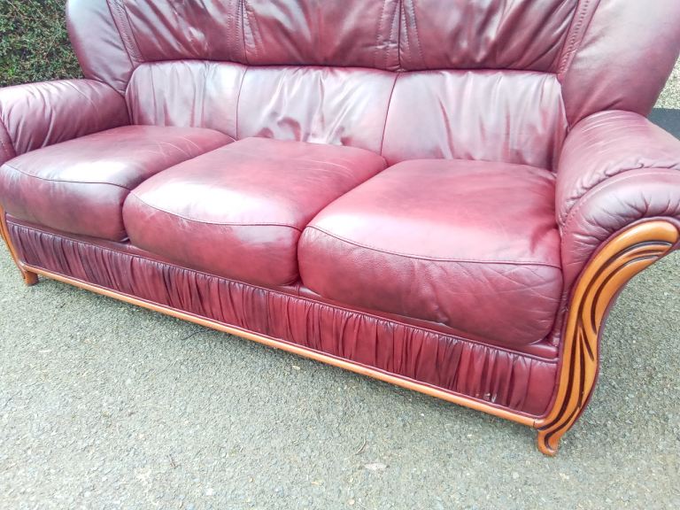 Leather 3 Seater Sofa