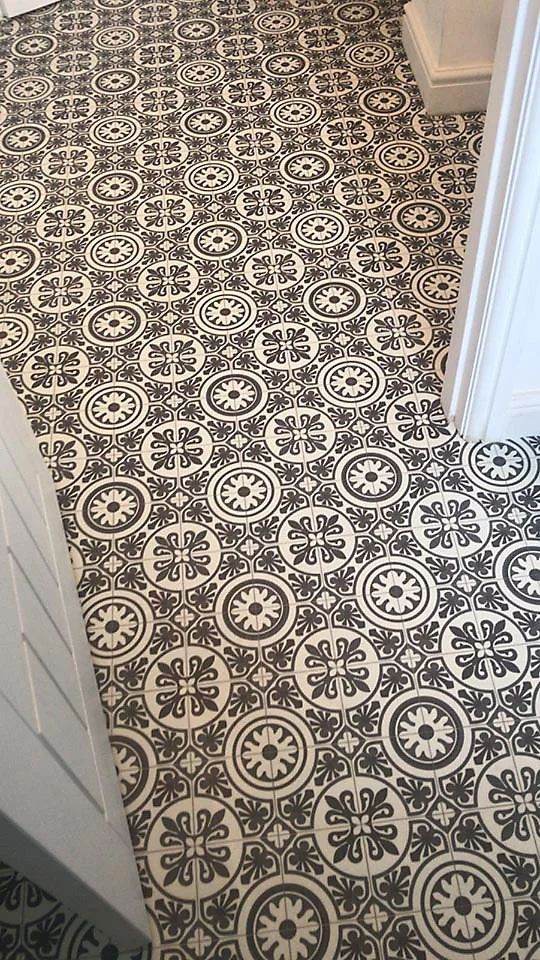 Bewley Luxury Vinyl Flooring 2m x 3m Vintage Victorian Morrocan Pattern