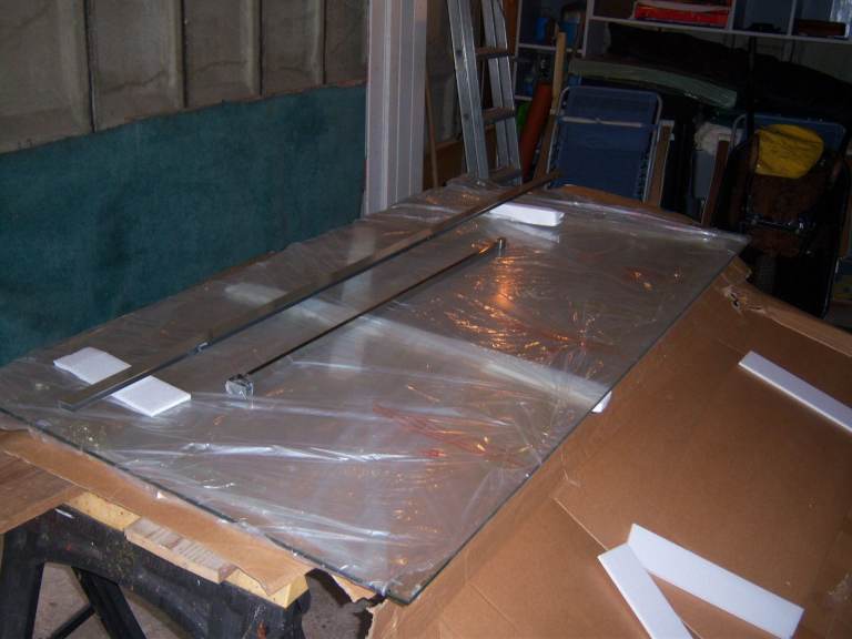 Glass shower screen 1900x900mm 