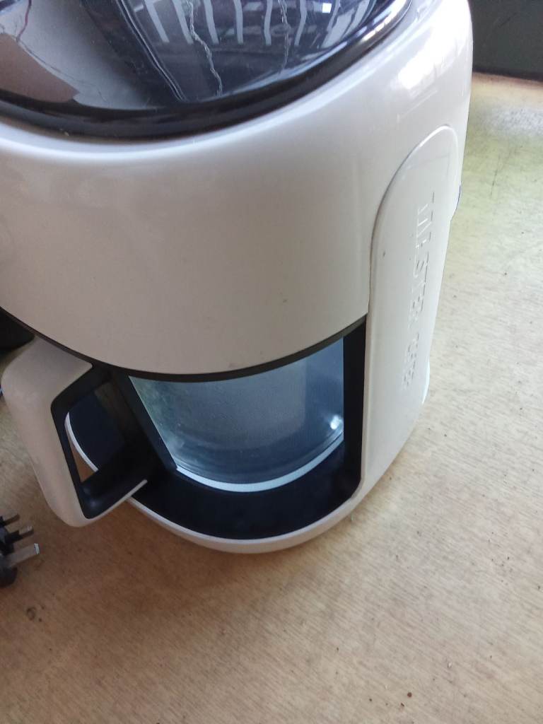 MasterChef cream air fryer see through thru glass basket 