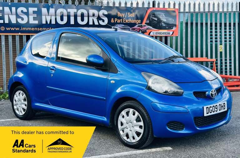 2009 Toyota AYGO 1.0 VVT-i Blue 3dr HATCHBACK PETROL Manual