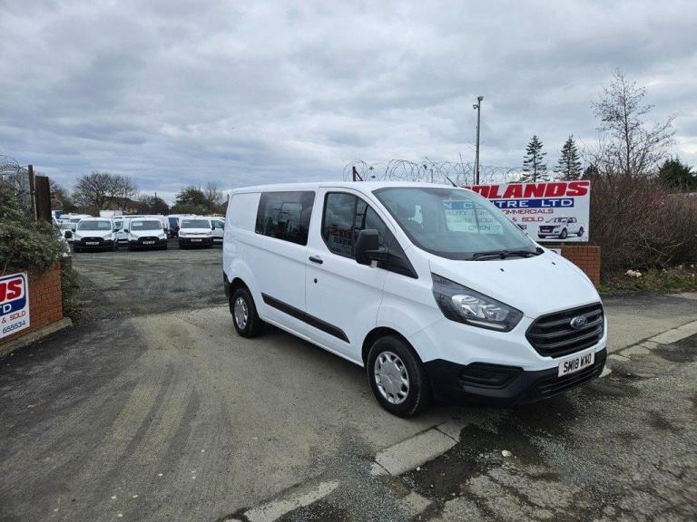 2018 ON 18 PLATE FORD TRANSIT CUSTOM 280 BASE CREW VAN ULEZ FREE ZONE✅ NO VAT 