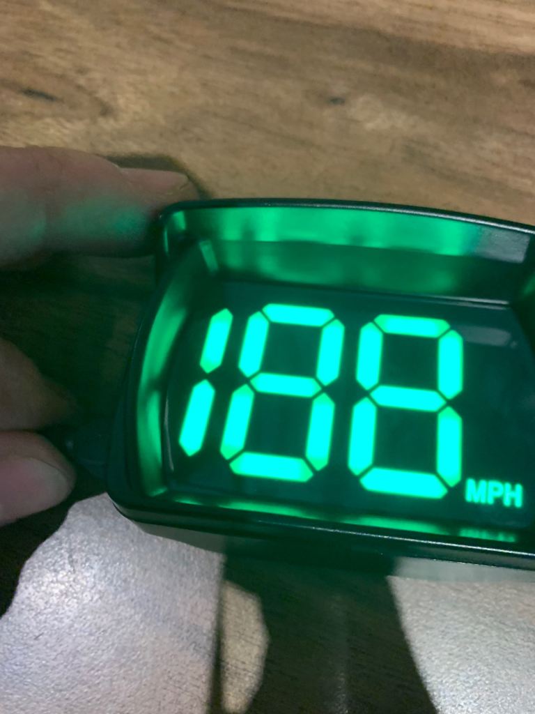 Digital car speedometer 