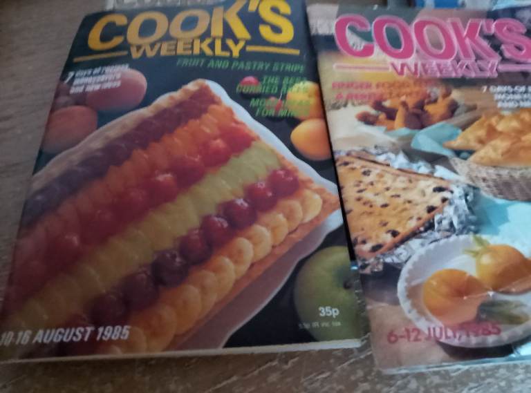 Two cooks weekly magazines July and August 1985