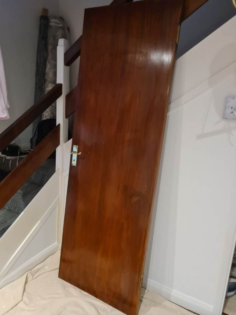 6 Wooden internal doors. Nominally 78" x 30"