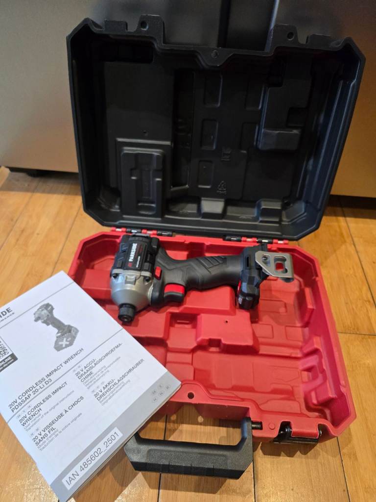 Parkside Performance 20V Cordless Impact Wrench Driver Drill Brushless Bare Unit X 20V 1/4" hex 